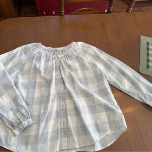 Womens Duluth Blue and White Checkered Shirt